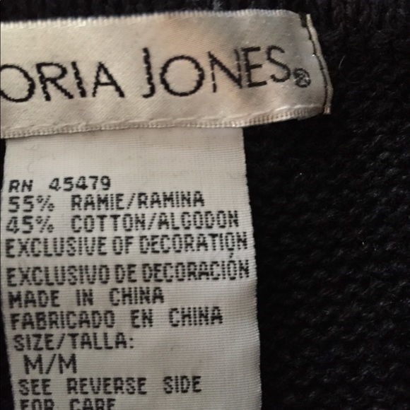 Christmas poinsettias sweater m / tall - Picture 2 of 8